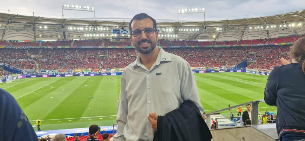 Gus at a Football Game